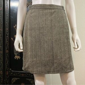 Vintage Putumayo Houndstooth Mini Wrap Skirt